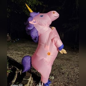 Adult blow up unicorn costume